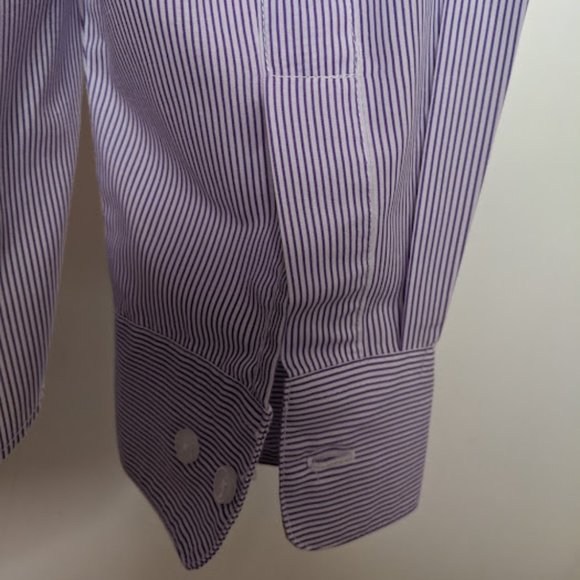 H&J Embroidered Striped Long Sleeve Shirt. Size S. - Picture 7 of 10